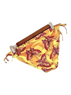 99 DEGREES BUTTERFLY PRINT BIKINI BOTTOMS MULTICOLORED SZ LARGE NEW WITHOUT TAGS